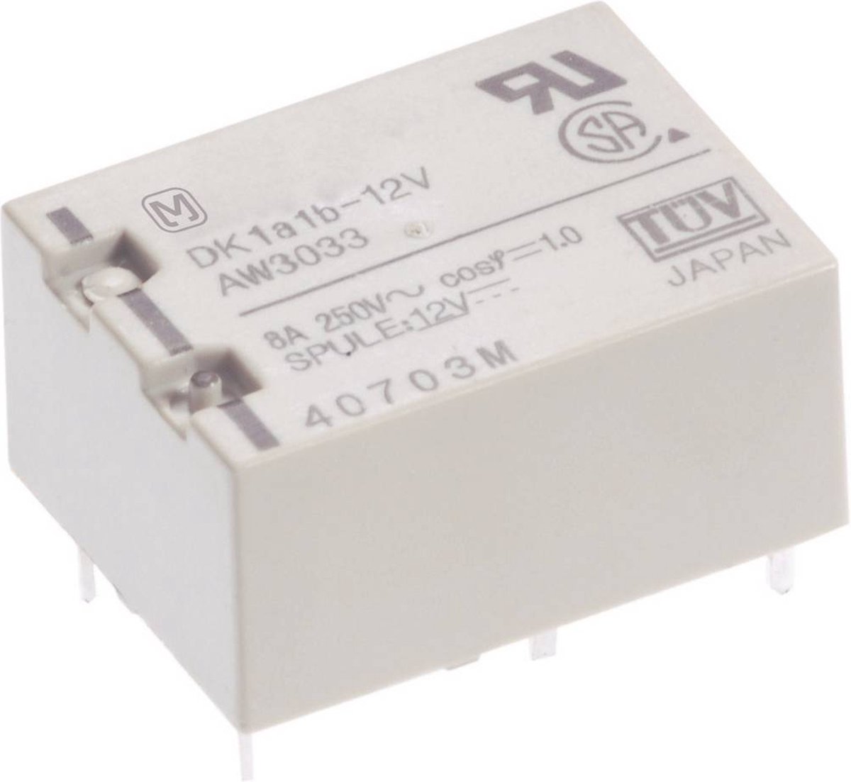 Panasonic DK1A-5V-F Printrelais 5 V/DC 10 A 1x NO 1 stuk(s)