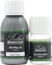 Rubio Monocoat Oil Plus 2C - Ecologische Houtolie in 1 Laag voor Binnenshuis - Silver Grey, 130 ml