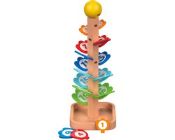 Playtive Klankboom knikkerboom - 23-delig - Hout - speelgoed