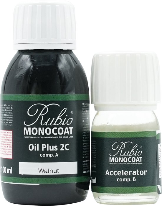 Rubio Monocoat Oil Plus 2C - Ecologische Houtolie in 1 Laag voor Binnenshuis - Walnut,...