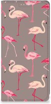 Stand Case Xiaomi 12T | 12T Pro Hoesje met naam Flamingo