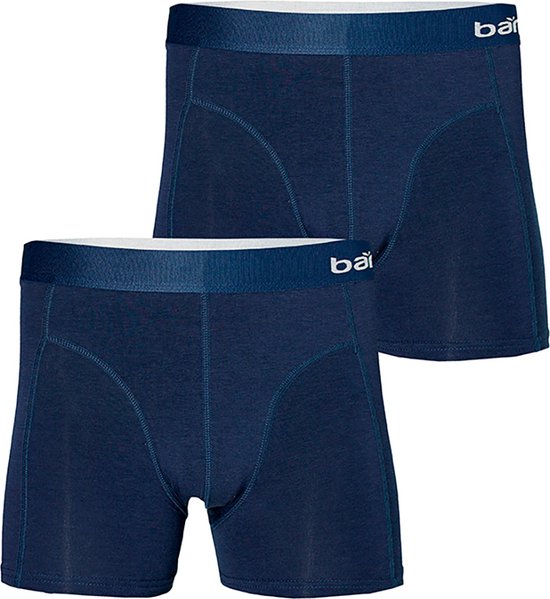 Apollo - Bamboe boxershort heren - Navy Blauw - Maat M - 2-Pak - Ondergoed Heren - Bamboo - Bamboe ondergoed heren