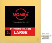 Momba Synthetische zeem XL - Voor het streeploos schoonmaken - Set van 2 stuks