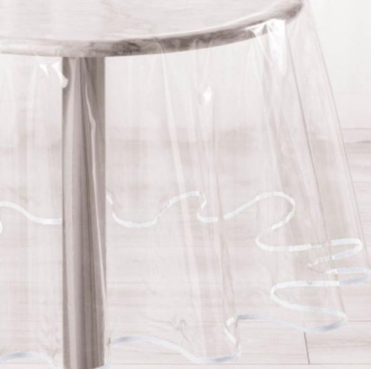Nappe Plastique Ronde - Toile cirée Transparente - 180cm de diamètre |  bol.com