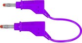 Stäubli XZG425/SIL Veiligheidsmeetsnoer [Banaanstekker 4 mm - Banaanstekker 4 mm] 0.50 m Violet 1 stuk(s)