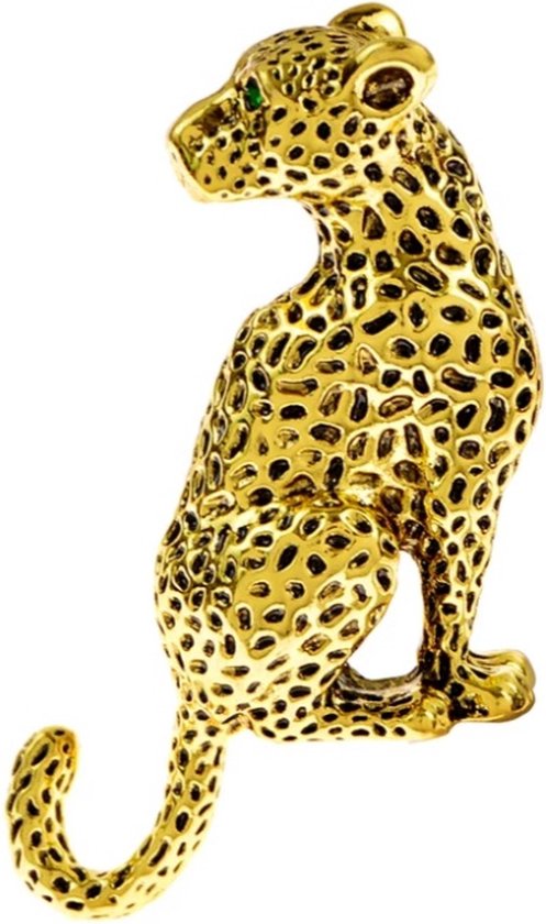 Zelto - Broche - Luipaard - kleur Goud - Dieren