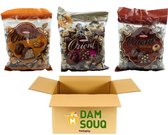 Paquet Damsouq® Mix Tayas Orient Chocolat Bonbons Caramel et Noisette et Cappuccino (3x 1KG)