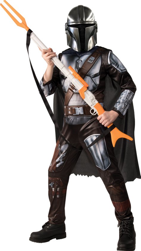 snap Voetganger merk RUBIES FRANCE - Star Wars klassiek kostuum - The Mandalorian voor kinderen  - 122/126... | bol.com
