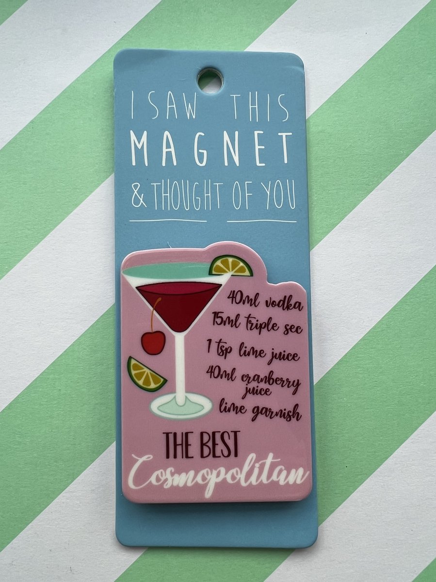 Koelkast magneet - Magnet - Cosmopolitan - MA54