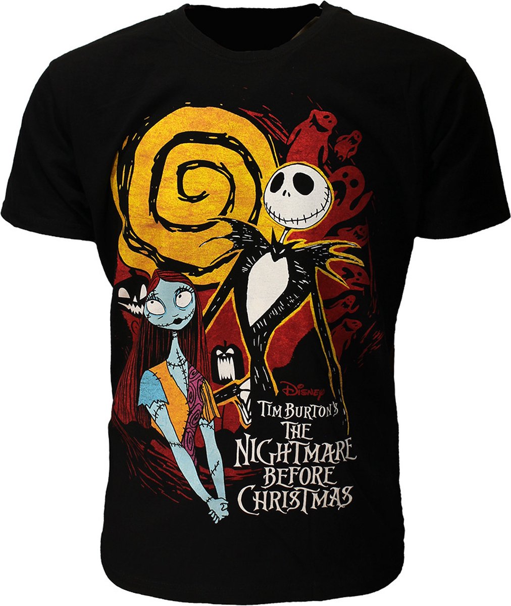 Disney Tim Burton’s The Nightmare Before Christmas T-Shirt - Officiële Merchandise - S