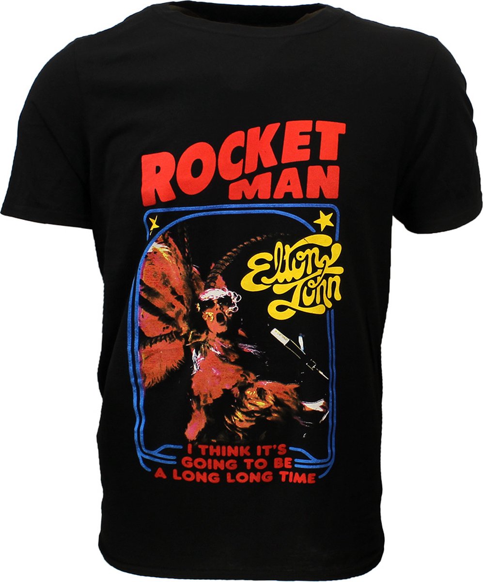 Elton John Rocketman Feather Suit T-Shirt - Officiële Merchandise - M