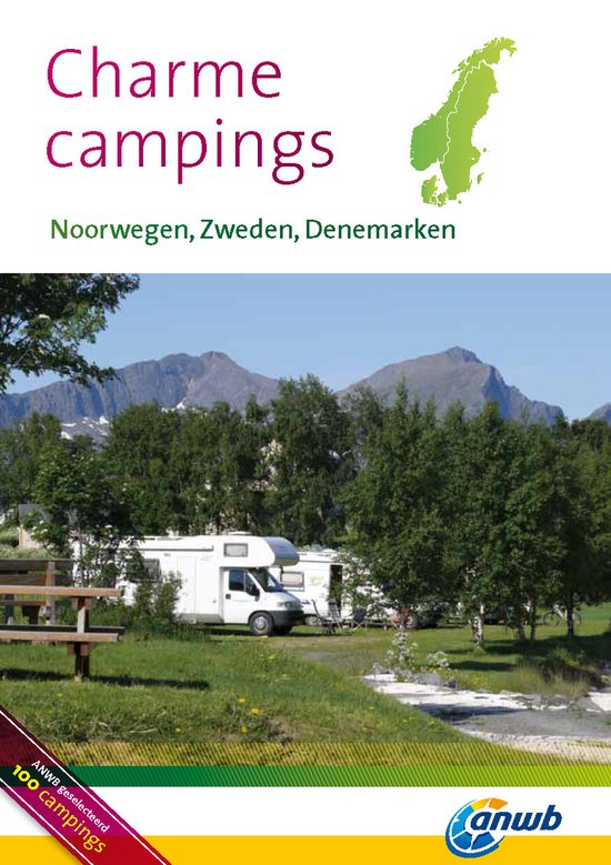 Cover van het boek 'Charmecampings Noorwegen, Zweden en Denemarken' van  ANWB