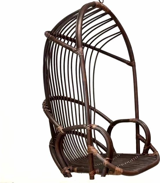 Zwart balans moederlijk Hangstoelen - hangstoel The Vintage donker rotan - ergonomisch -  draagkracht 200 kg -... | bol.com