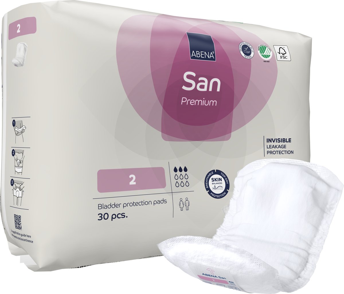 Goedkoopste Abena San Premium 2 - 1 pak van 30 stuks