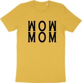 Dames T Shirt - Moeder is Geweldig - Geel - Maat XL