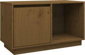 vidaXL - Tv-meubel - 74x35x44 - cm - massief - grenenhout - honingbruin
