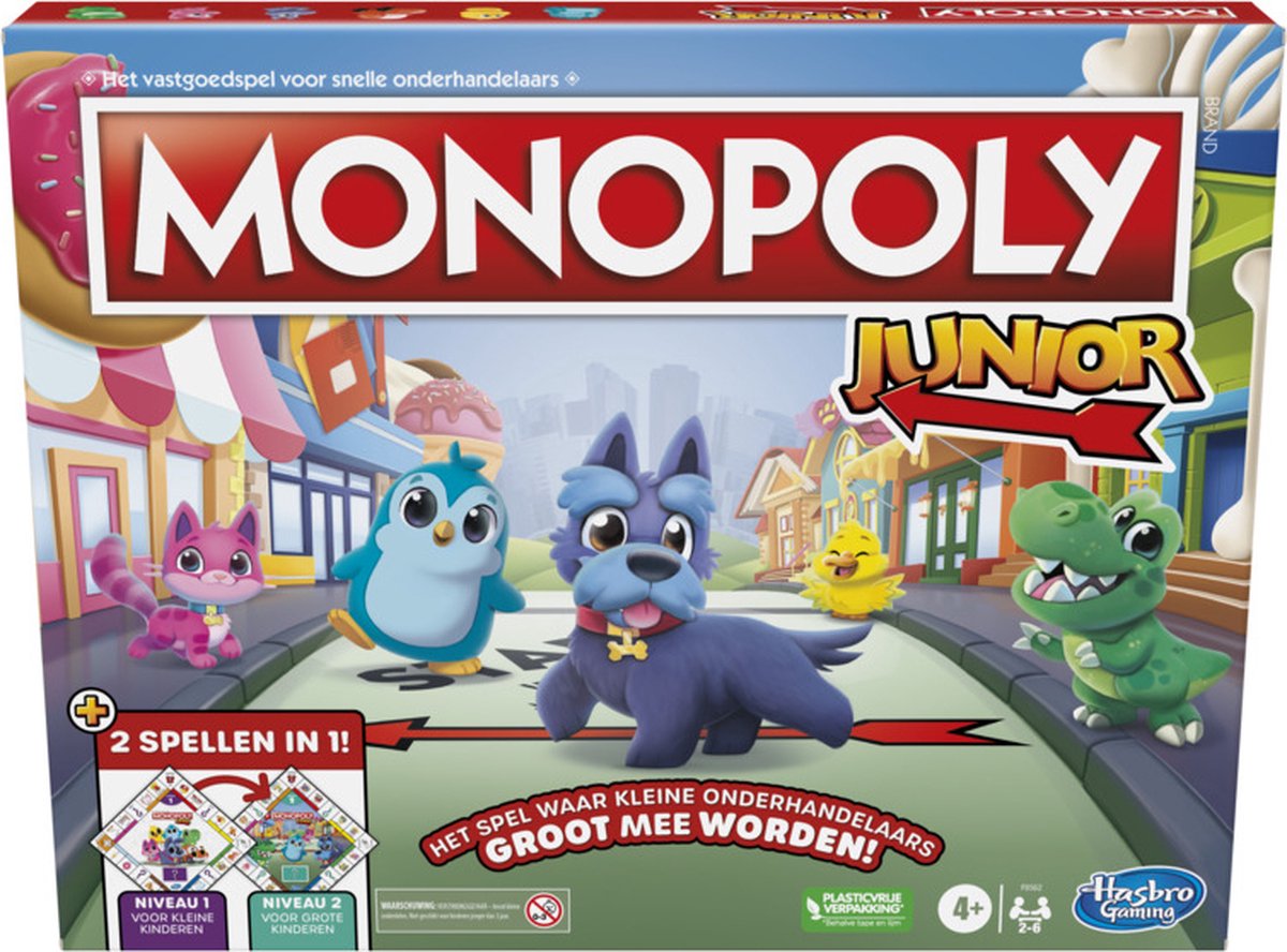 Monopoly Junior-bordspel, 2 spellen in 1 — afbeelding 8