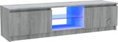 vidaXL TV avec éclairage LED Chêne Sonoma gris 120 x 30 x 35,5 cm