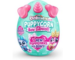 foto van Zuru Rainbocorns Puppycorn Bow Surprise Knuffel Puppy