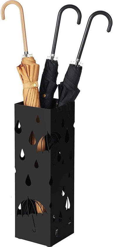 Paraplubak - paraplu houder - 15,5 x 49 cm - zwart
