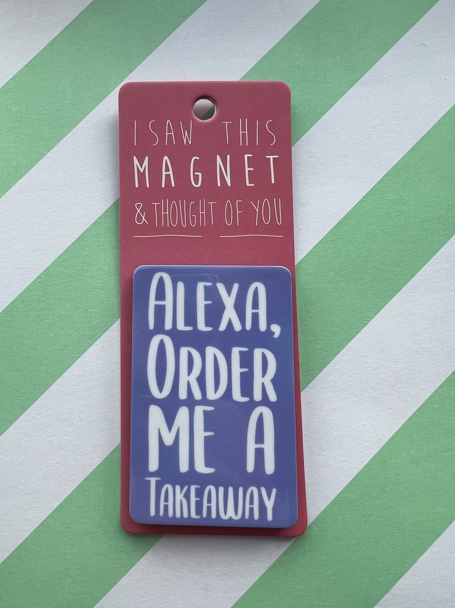 Koelkast magneet - Magnet - Alexa, order me a takeaway - MA93