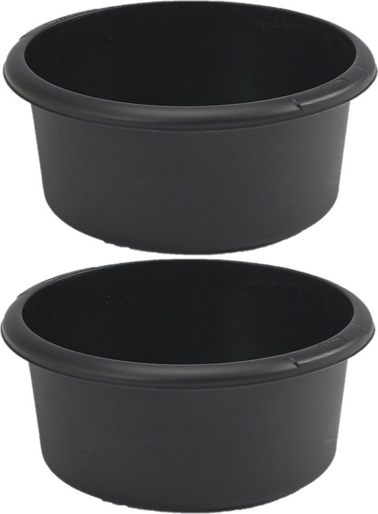 Lavabo Carré VidaXL En Céramique Noire - 38x38x13,5 Cm - Installation Sur Plan Pour Salle De Bain