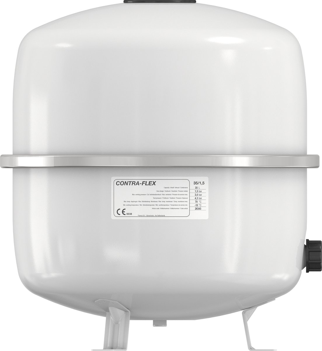 Flamco Contra-Flex Expansievat - 35 Liter / 1.5 [3bar] - Wit - Voor ...