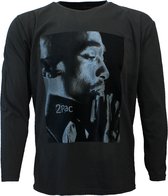 2PAC Tupac Changes T-Shirt à Manches Longues Grijs - Merchandise Officielle