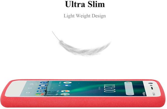 Cadorabo Case adapté pour Nokia 2 2017 en FROST RED - Housse de protection en silicone TPU flexible Case Cover