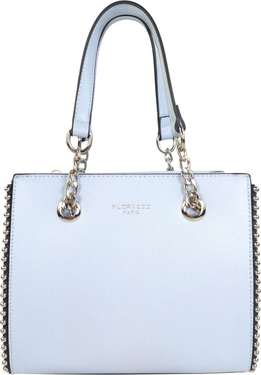 Flora&Co - Paris - luxe handtasje/crossbody tasje - studs - licht blauw