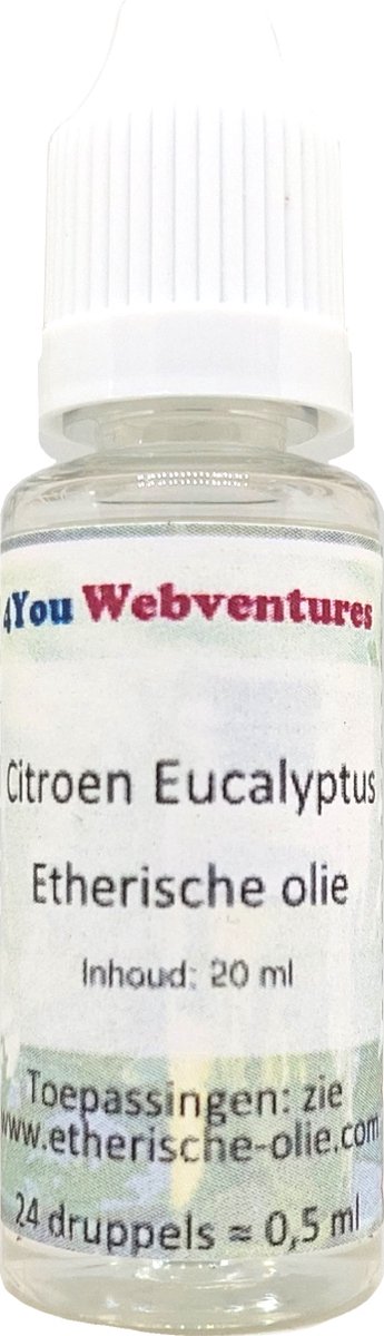 Pure etherische citroen eucalyptus olie - 20 ml - essentiële etherische  olie - beter... | bol.com