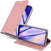 Cadorabo Hoesje geschikt voor Apple iPhone XR in CLASSY ROSE GOUD - Beschermhoes met magnetische sluiting, standfunctie en kaartvakje Book Case Cover Etui