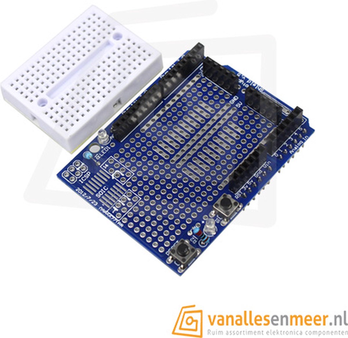 Prototype shield Arduino uno met mini breadboard | bol.com