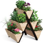 TERRA GARDEN - Jardinière d'intérieur et d'extérieur - Plantes en croissance - Potager - Support pour plantes - 75 x 76,5 x 77,5