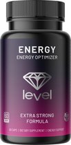 Level Energy | Activeert de natuurlijke energie in het lichaam | Helpt bij vermoeidheid en moeheid | Vegan capsules | 60 doseringen | Energie Booster
