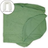 Form Fix XL Voedingskussenhoes - Body Pillow Kussensloop - Zwangerschapskussen hoes - Zijslaapkussen hoes - Badstof/Katoen Hoes - Groen