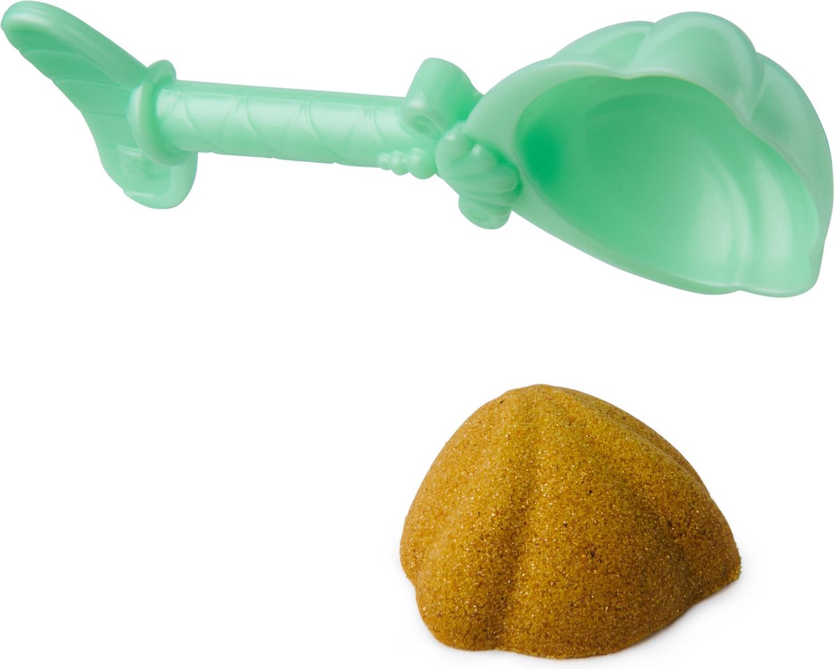 Kinetic Sand - Kristal Zeemeermin-speelset met 481 g goudkleurig glinsterend orig ineel kinetisch zandmet opbergbak en gereedschap - Sensoriche speelgoed — afbeelding 8