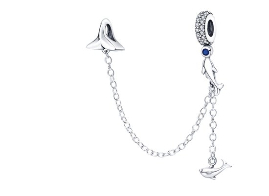 Charme pour Bracelet Pandora | Chaine de securité | dauphins | Liberté |  Nager |... | bol.com