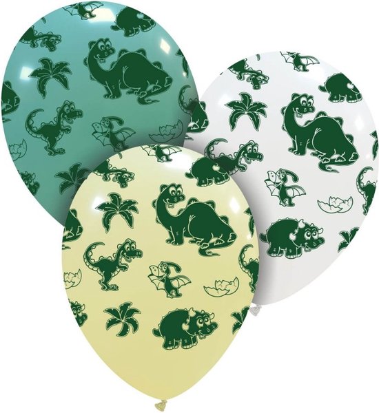 9 x dinosaurus Dinosaure latex ballonnen 12″ 30cm assorti / [EAN=sku]