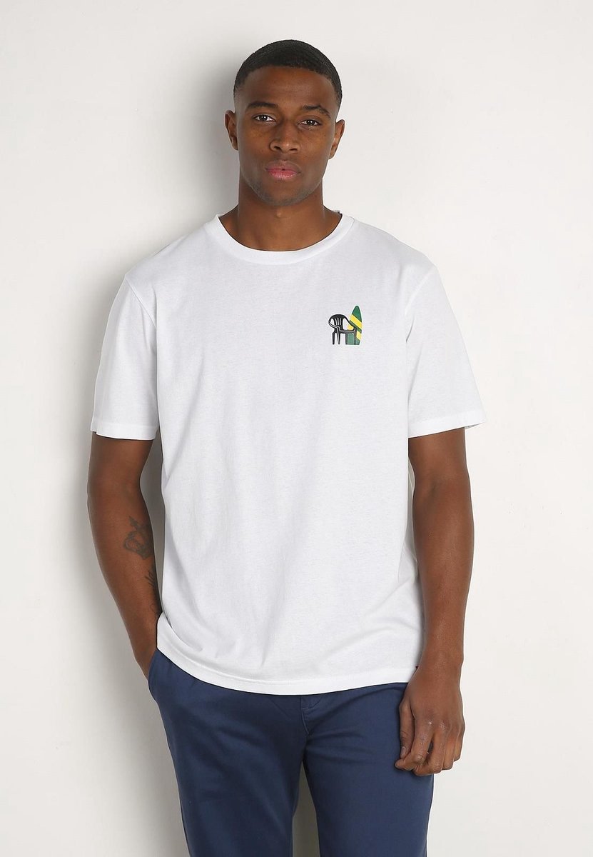 Antwrp Surfboard T-Shirt Straight Fit Wit