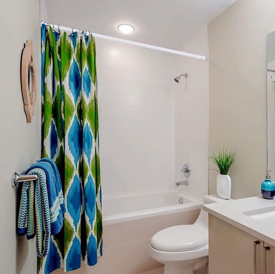 Douchegordijnstang, telescoopstang, 105 200 cm, uittrekbare