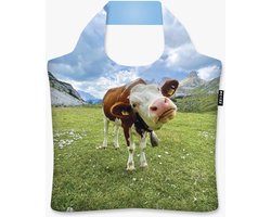 Ecozz tas - Moo..... - met rits - 46x41 cm