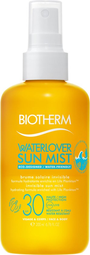 Neem een ​​bad Verbeteren Wanneer BIOTHERM - BIOTHERM WATERLOVER SUN MIST SPF30 - Zonnebrand - 200 ml |  bol.com