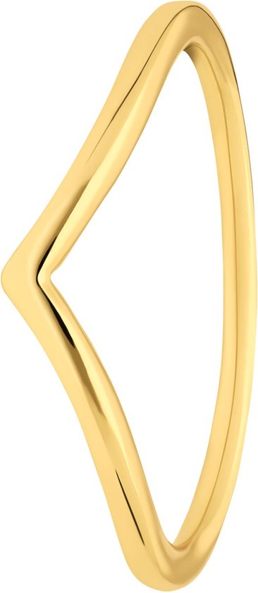 Lucardi - Zilveren ring V-vorm