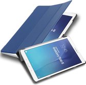 Cadorabo Tablet Hoesje voor Samsung Galaxy Tab E (9.6 inch) in JERSEY DONKER BLAUW - Ultra dun beschermend geval ZONDER automatische Wake Up en Stand functie Book Case Cover Etui