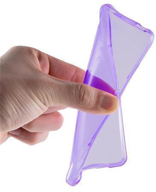 Coque Cadorabo pour Samsung Galaxy NOTE 5 en VIOLET TRANSPARENT - Coque de protection en silicone TPU flexible