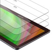 Cadorabo 3x Screenprotector geschikt voor Samsung Galaxy Tab 3 (10.1 inch) in KRISTALHELDER - Getemperd Pantser Film (Tempered) Display beschermend glas in 9H hardheid met 3D Touch