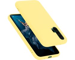 Cadorabo Hoesje geschikt voor Honor 20 PRO in LIQUID GEEL - Beschermhoes gemaakt van flexibel TPU silicone Case Cover