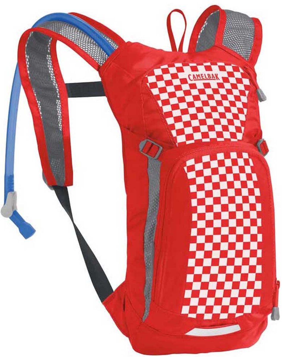 CamelBak Mini M.U.L.E. fietsrugzak 1,5l Kinderen, rood/wit