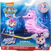 PAW Patrol Aqua Pups - Coral en Zeepaard - Speelfigurenset
